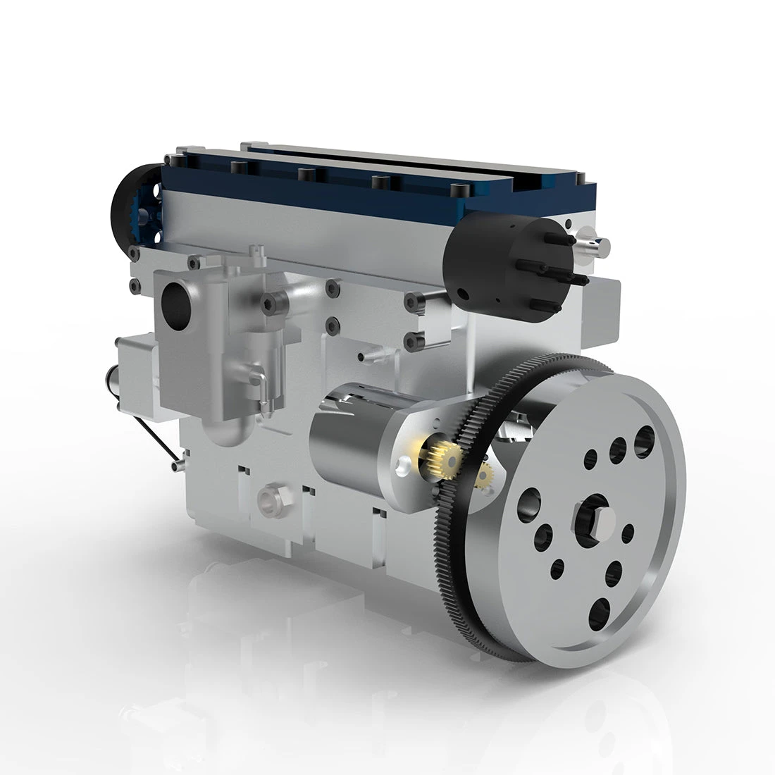 36cc DOHC Inline 4 Cylinder 4 Stroke Water-cooled Electrically Started Gasoline Engine Model For RC Model Car Boat Tank Airplane - Image 9