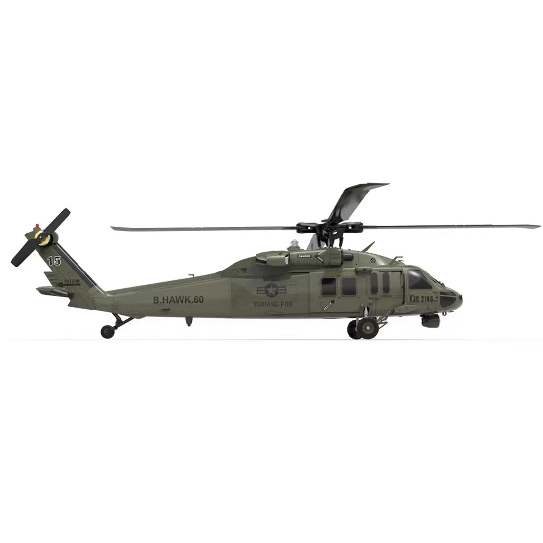 YUXIANG YXZNRC F09 1/47 RC Airplane 2.4G 6CH Brushless Direct Drive RC Helicopter Model (RTF Edition) - Image 3
