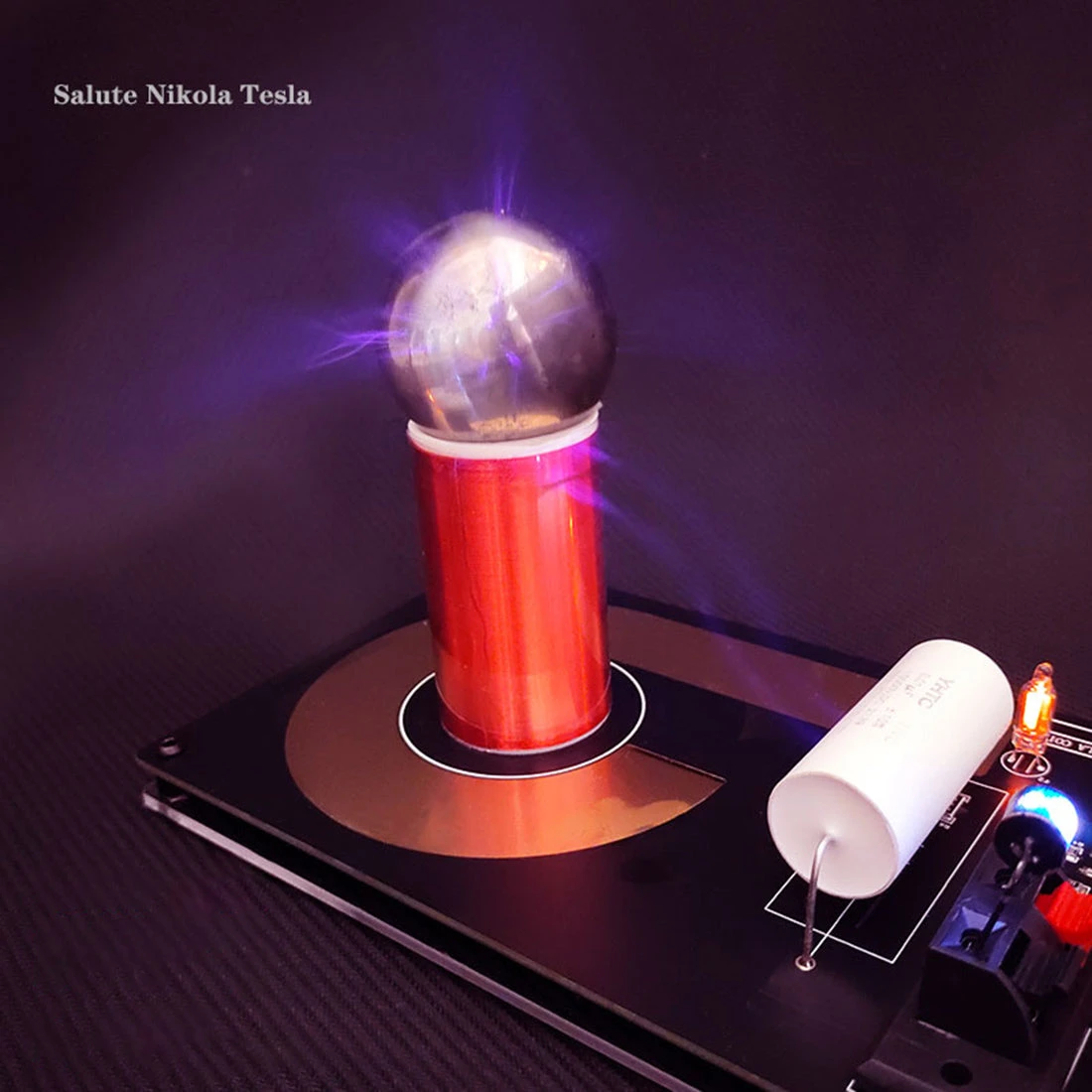 SGTC Tesla Coil Model Mini Tesla Coil Experimental Technology Creative Toy With 10cm Arc (US-Plug) - Image 2