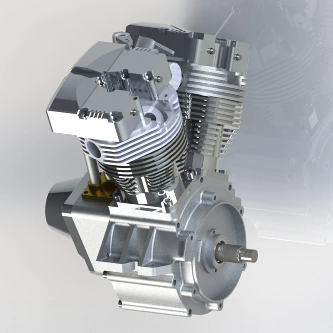 CISON FG-VT157 15.7cc Mini OHV V-twin V2 Shovelhead Engine 4-Stroke Air-cooled Gasoline Engine Motorcycle RC Engine Model - Image 17