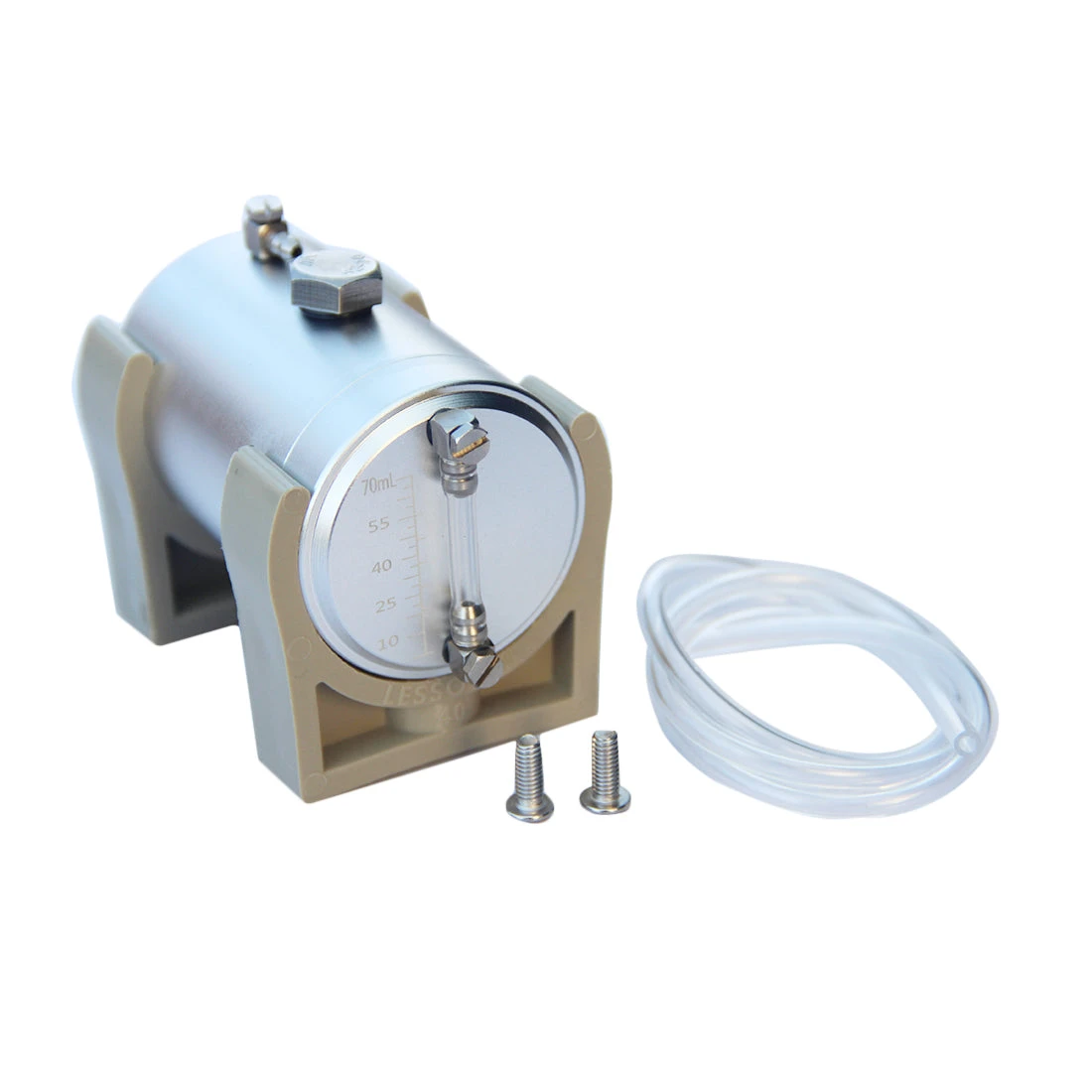 70ml Metal Oil Tank Fuel Container With Oil Level Display And 2 X 4mm Oil Pipe For Engine Model / Gasoline Powered RC Cars Boats - Image 2