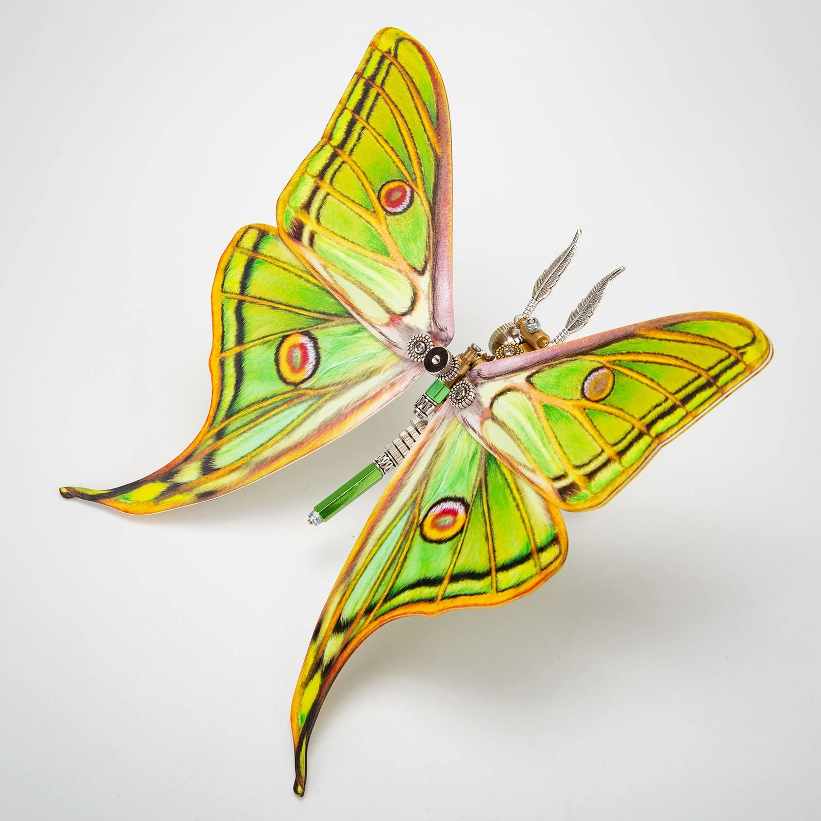 3D Metal Steampunk Craft Puzzle Mechanical Butterfly Model DIY Assembly Animal Jigsaw Puzzle Kit-150PCS+ - Image 5