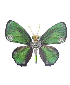 Steampunk 3D Butterfly Model Metal Puzzle DIY Assembly Kit For Kids, Teens And Adults (150PCS+)