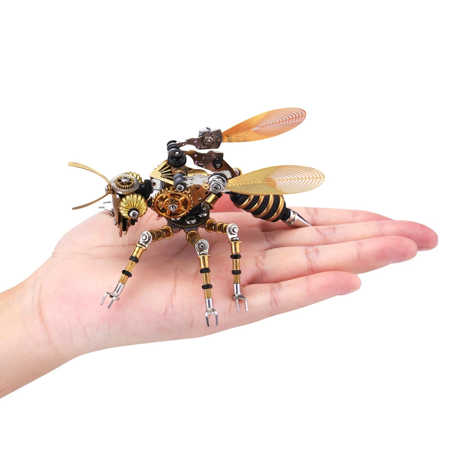 300Pcs+ 3D Steampunk Insect Assembling Model Mechanical Wasp Assembling Pack - Image 7