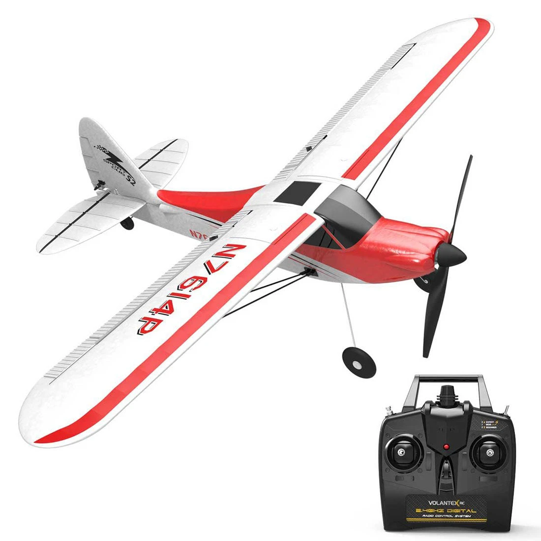 VOLANTEXRC Sport Cub 500mm Wingspan Airplane 2.4G RC 4CH Airplane Fixed Wing Aircraft With Xpilot Gyro System For Beginner - RTF