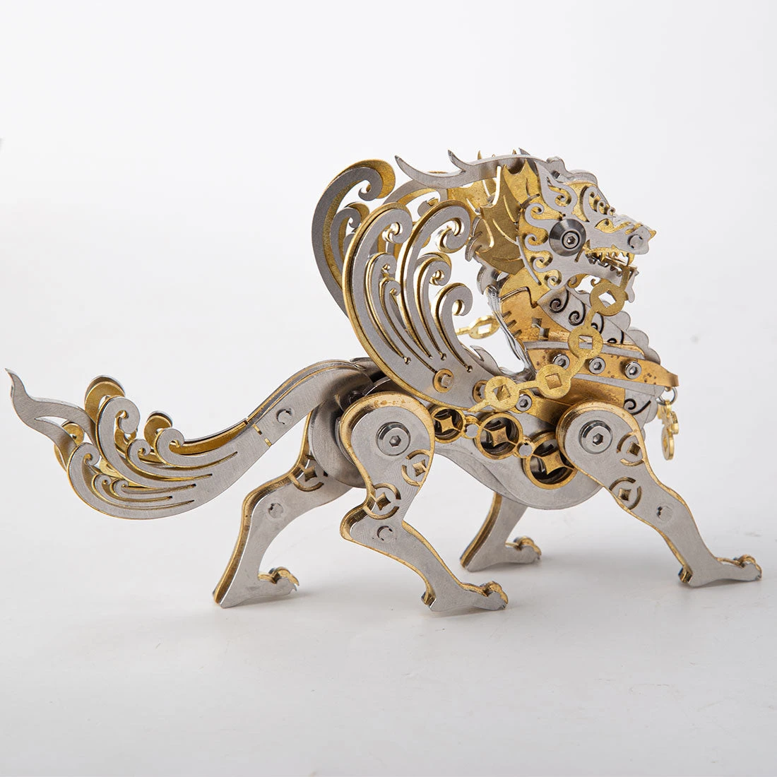 3D Metal Puzzle Mechanical Pixiu Model DIY Assembly - Image 4