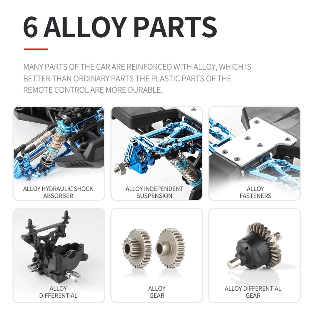 F19A 1/10 4WD 2.4G Metal Brushless High-speed Off-road Vehicle All-terrain Electric Climbing RC Car Monster Truck Model Toy With 3 Batteries - Black - Image 3