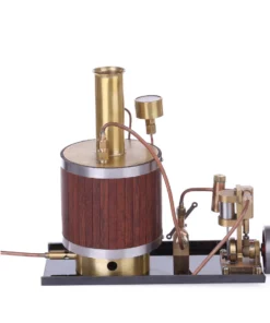 Mini Steam Engine Model Kit Set With Steam Engine Boiler And Base - Enginediy
