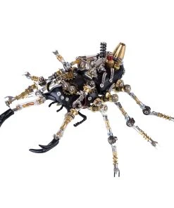 3D Puzzle Model Kit Mechanical Stag Beetle Metal Games DIY Assembly Jigsaw Crafts Creative Gift - 406Pcs