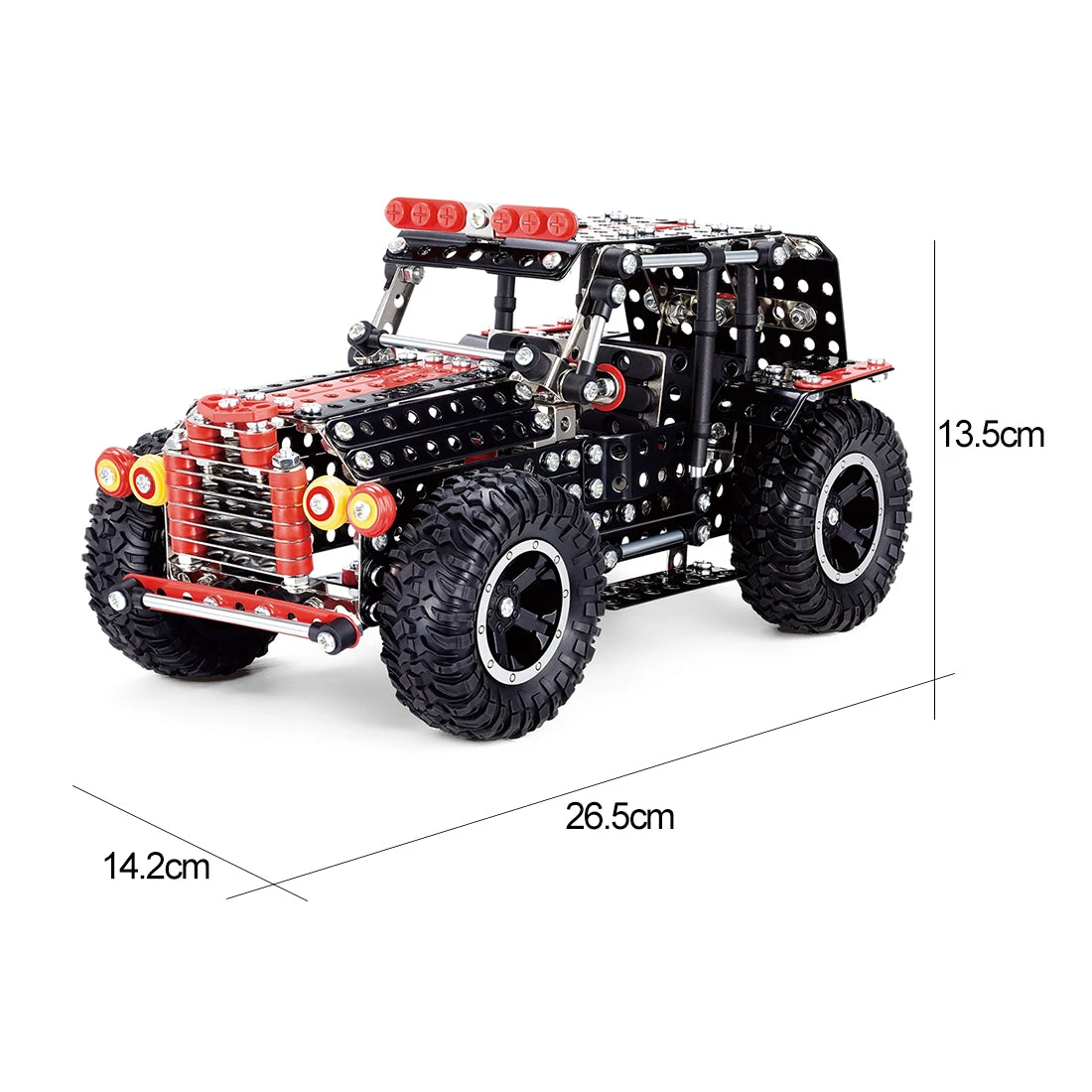 3D Metal Puzzle DIY Stainless Steel Assembly Car Toy Mechanical Off-road Vehicle Puzzle Model Kit For Adults Kids -536PCS - Image 3