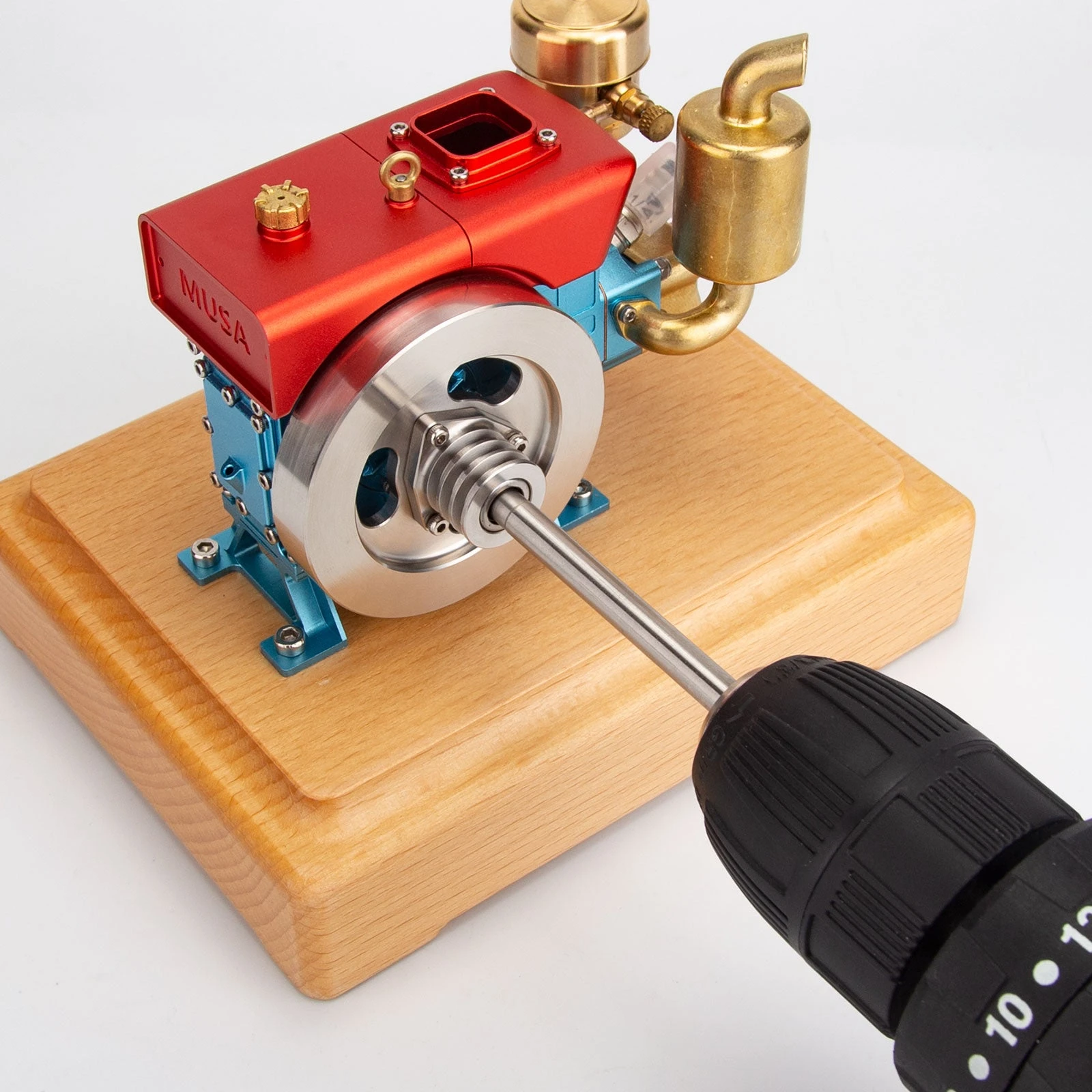 RETROL MUSA 1/8 2.2cc Mini Evaporative Water-cooled Single-cylinder Four-stroke Gasoline Engine Internal Combustion Engine Model - Speed Up To 12000rpm - Image 6