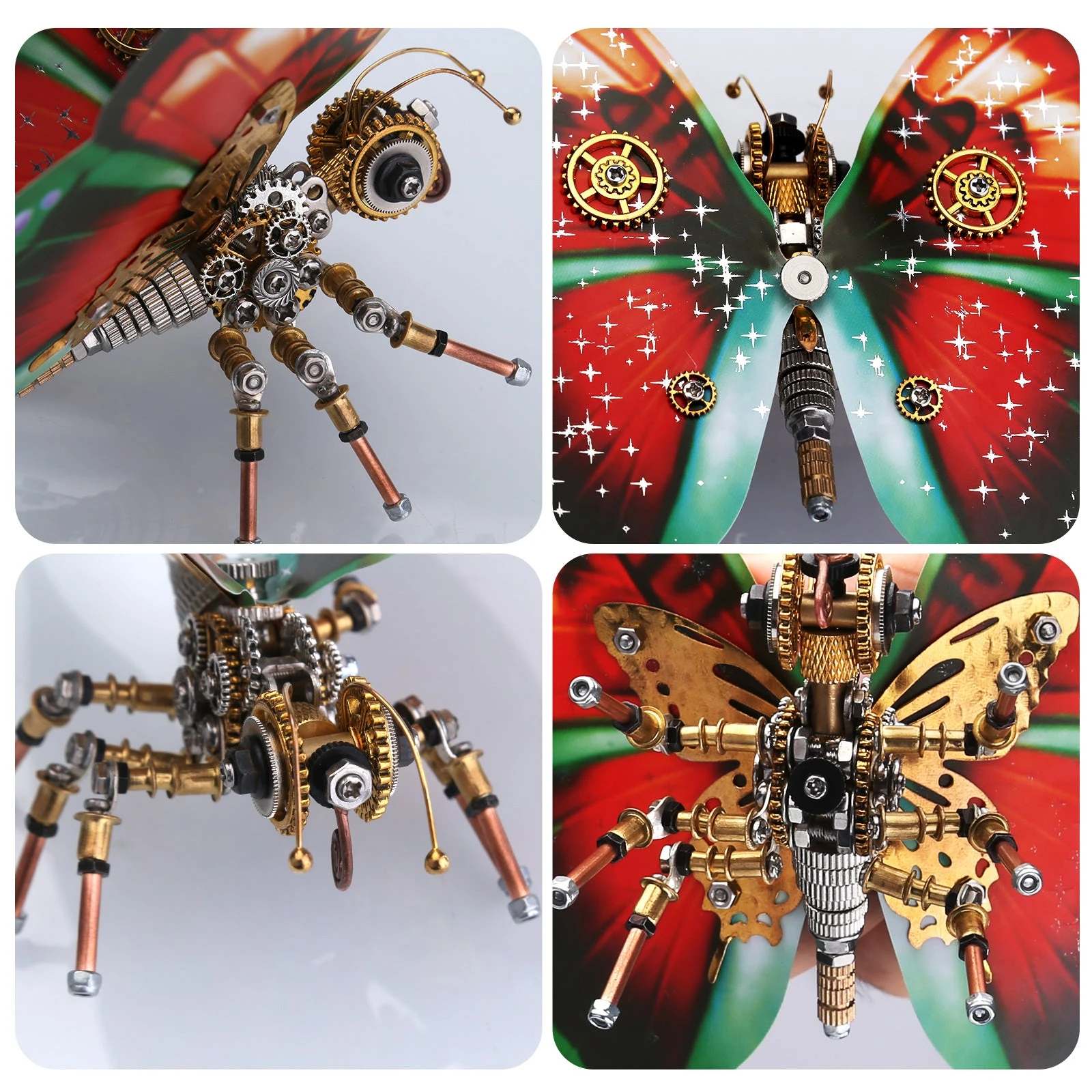 150Pcs Steampunk Butterfly Assembly Model 3D Model Kit - Image 19