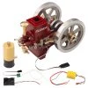 Hit And Miss Engine 6cc Metal Single Cylinder 4-Stroke IC Engine With Ignition Device Gift Collection