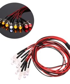 8 LED Lights Kit For HSP 1/10 1/8 Traxxas HSP Redcat RC4WD Tamiya Axial D90 HPI RC Car