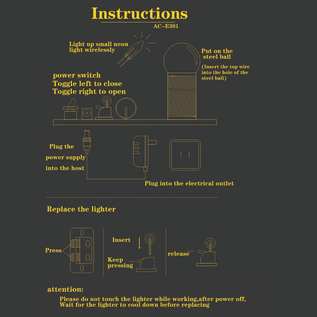SGTC Tesla Coil Model Mini Tesla Coil Experimental Technology Creative Toy With 10cm Arc (US-Plug) - Image 5