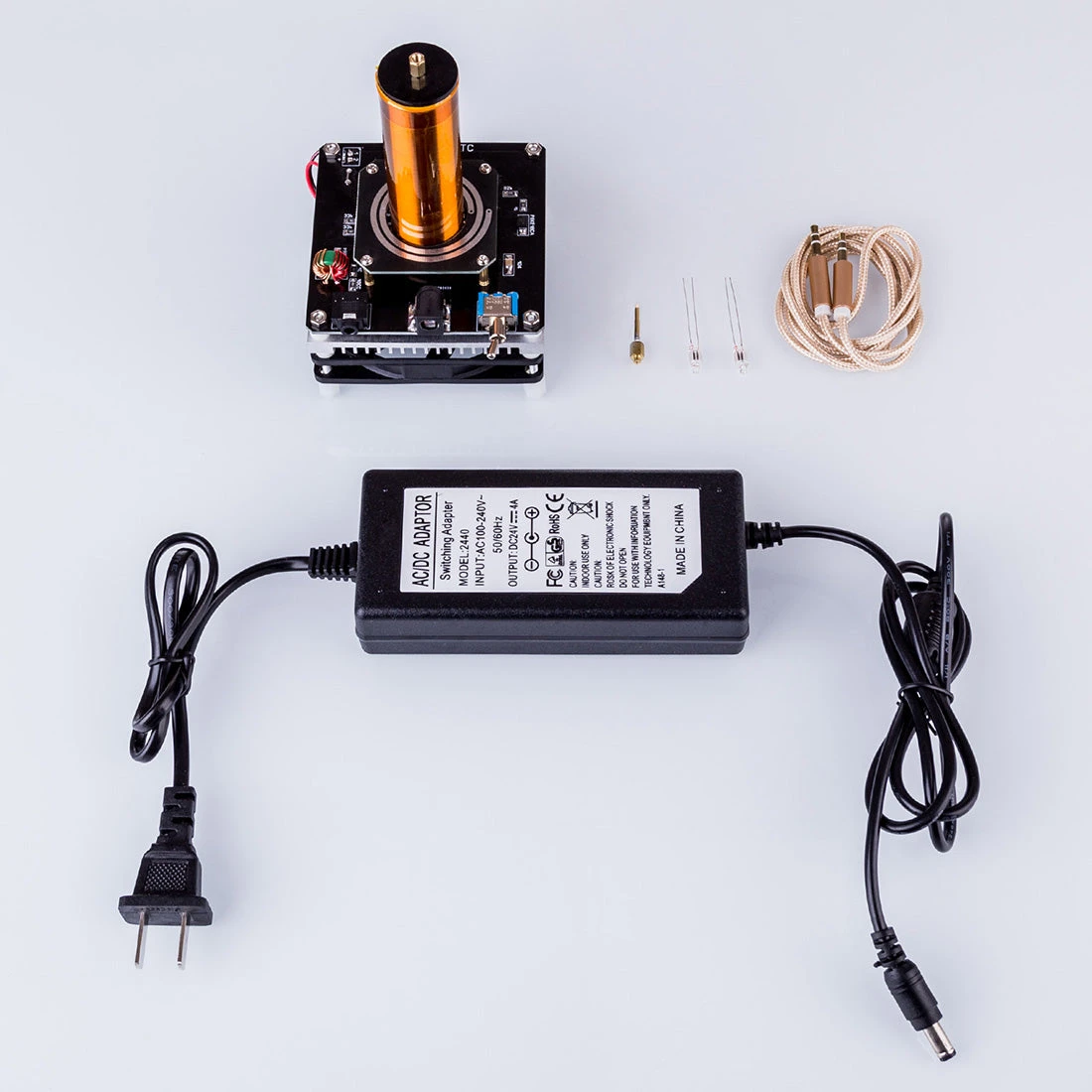 STARK Mini Tesla Music Coil Speaker Plasma Singing Loudspeaker Experimenting Device Teaching Tool Desktop Toy - Image 9