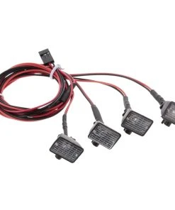 4Pcs RC Car Multi-Function Square LED Light With Lampshade For 1/10 RC Crawler Car HSP REDCAT Axial SCX10 Traxxas TRX-4 RC4WD D90 110 Tamiya CC01