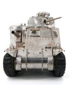 1:16 2.4G RC Tank Hand Made Simulation Metal American M3 Light Tank Model Toy