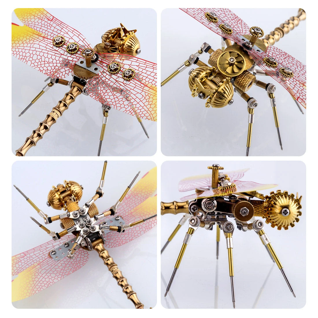 150PCS Steampunk 3D Dragonfly Model Assembly DIY Kit - Image 10