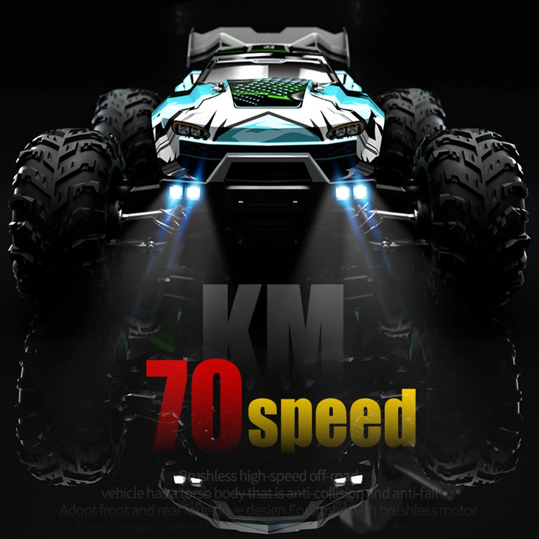SUCHIYU 1/16 4WD 70+KM/H 2.4G RC Electric Brushless All-terrain Off-road Monster Truck Vehicle Toys Gifts - Image 4
