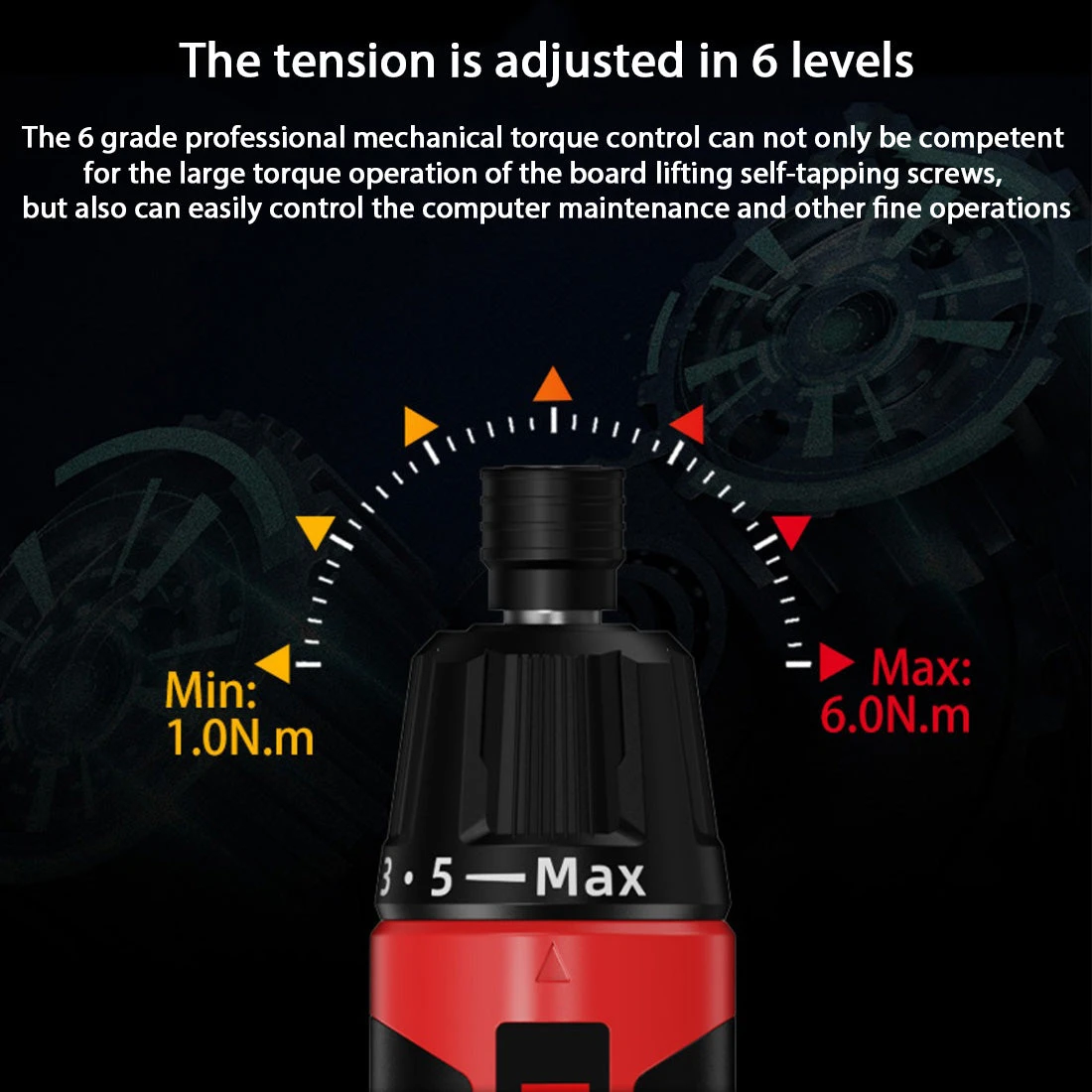 Portable Precision Electric Torque Screwdriver Set DIY Tools For TECHING Engine Model Building And More - Image 5