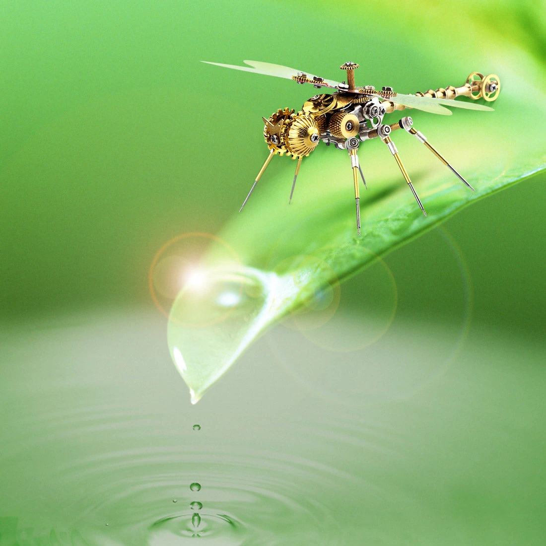 150PCS Steampunk 3D Dragonfly Model Assembly DIY Kit - Image 13