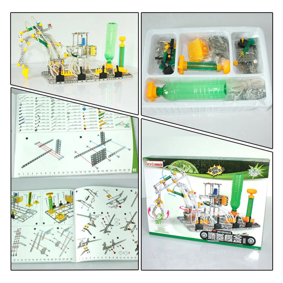 3D Metal Puzzle Steel Commander Assembly Metal Set Excavator Model Science Education Toys-807PCS - Image 5