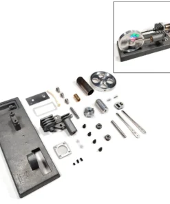 ENJOMOR Vintage γ-Type Stirling Engine Kit With Luminous Flywheel - STEM Toy