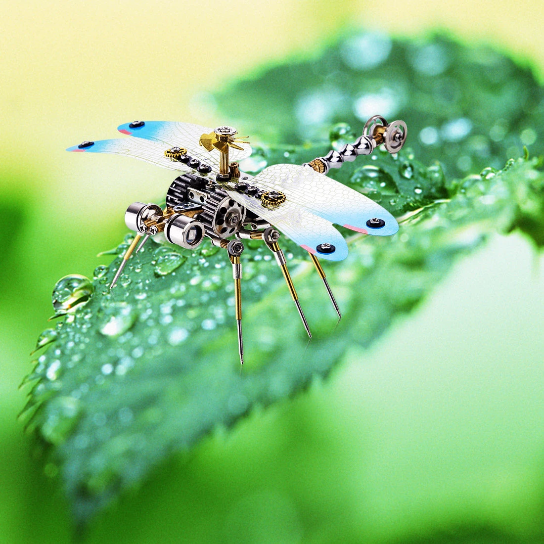 150PCS Steampunk 3D Dragonfly Model Assembly DIY Kit - Image 2