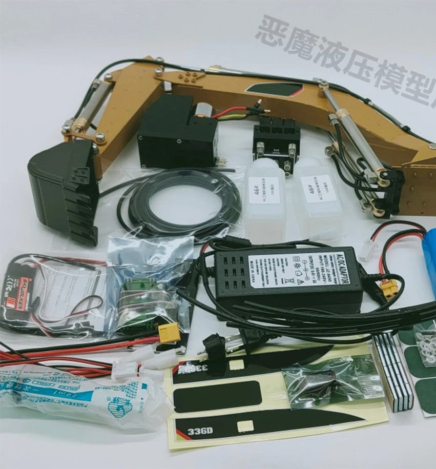 RC Excavator Model Hydraulic System DIY Upgrade Modification Kit For TongLi/Huina 580 Excavator - Image 2