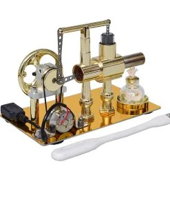 ENJOMOR Balance Single-cylinder Hot Air Stirling Engine Model With USB Light - Gift Collection