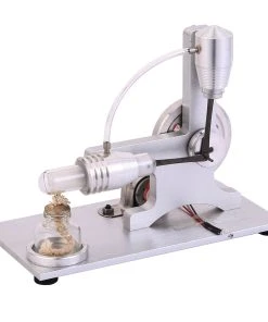 Stirling Engine Kit L-shape Stirling Engine Generator With LED Light - Enginediy
