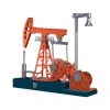 Pumping Unit That Works - Oil Pump Jack Model Kit - TECHING 3D Metal Oilfield Working Equipment With Light Oil Rig Educational Toys Collection 219Pcs