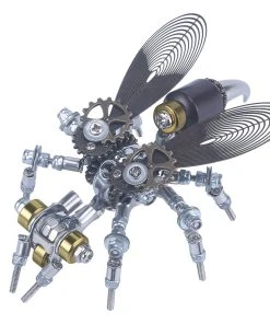 3D Metal Model Kit Mechanical Wasp DIY Games Assembly Puzzle Jigsaw Creative Gift - 126Pcs