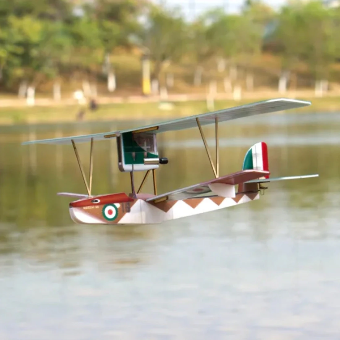 MinimumRC Macchi M5 Seaplane 3CH RC Biplane Mini Fixed Wing Airplane Model Toy - Image 3