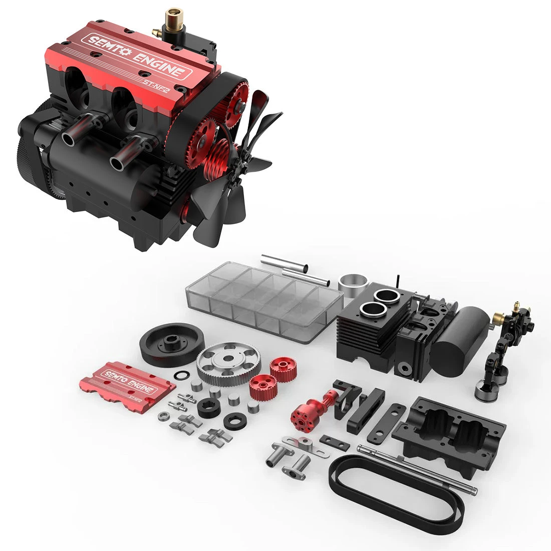 TOYAN Engine 4 Stroke RC Nitro Engine Model Kit - Build Your Engine That Works - Image 16
