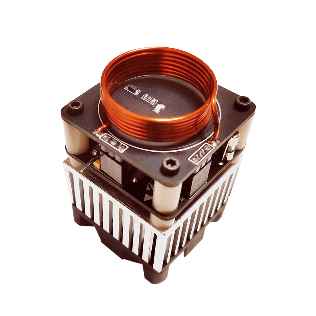 HFSSTC Tesla Music Coil Electronic Candle High Frequency Plasma Flame 36-48V DC DIY Experimenting Device Teaching Tool Desktop Toy