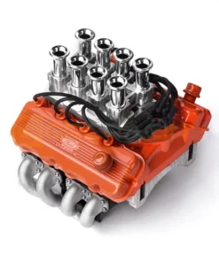 V8 Engine Hood Fan Radiator Intake Motor Hood Kit For 1/10 RC Car GRC FST Motor