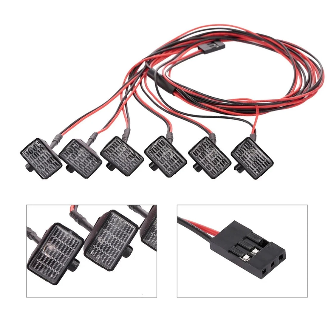 6Pcs RC Car LED Light With Lampshade Decorate For HSP Traxxas Redcat Rc4wd D90 Tamiya Axial Scx10 Hpi RC Car - Image 3