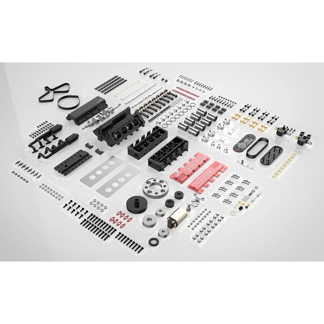 TOYAN Engine DIY 4 Stroke RC Model Engine Kit - Build Your Own RC Engine - Image 9