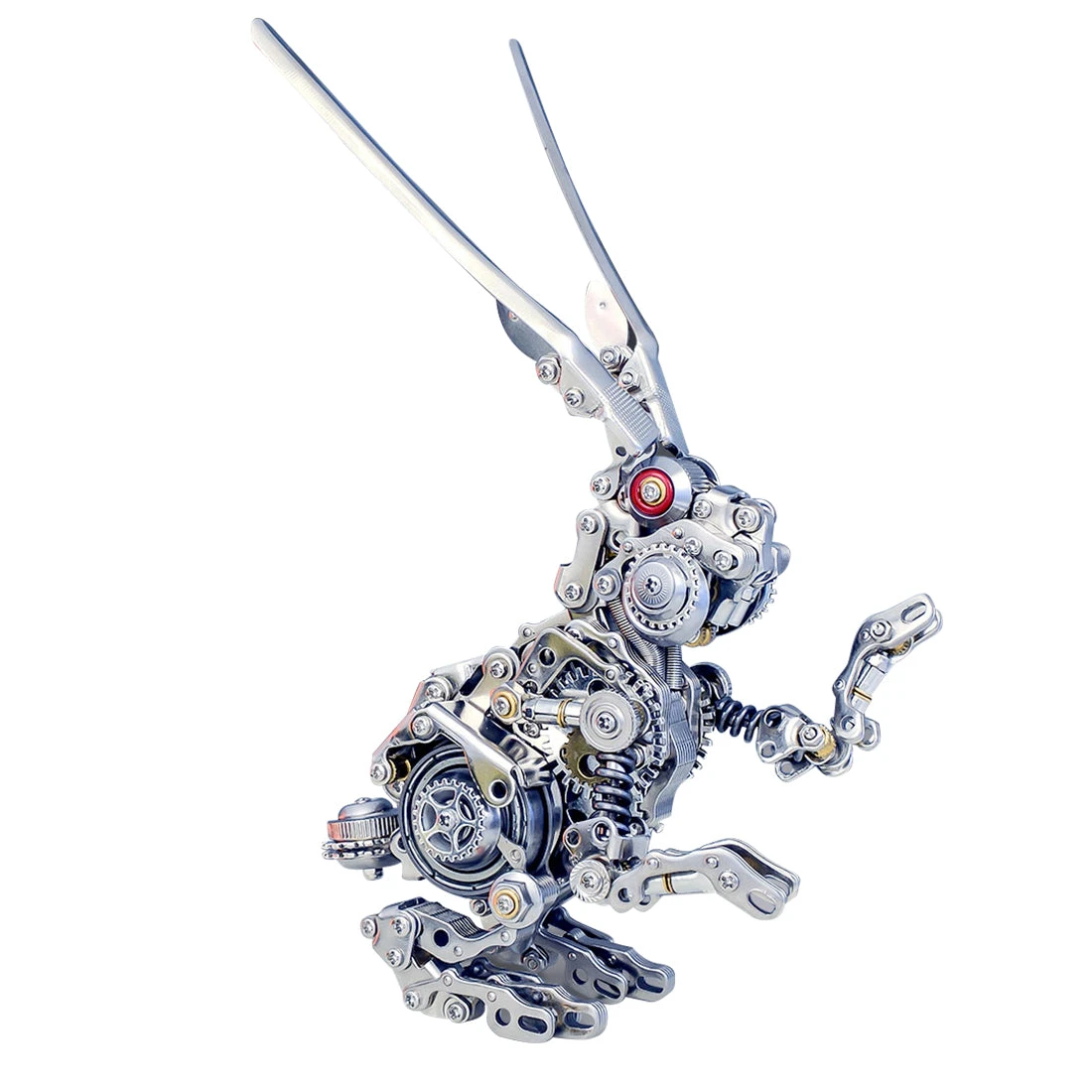 3D Puzzle DIY Model Kit Jigsaw Metal Punk Mechanical Rabbit Model Mechanical Assembly Crafts-500PCS - Image 7