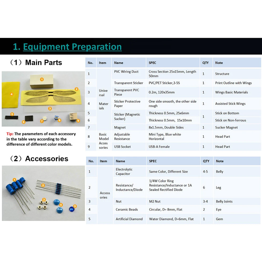 DIY Handmade Electronic 4 Insect Kits Electronic Badge Material Kit LED Lights - Dragonfly + Butterfly + Cicada + Hu Feng - Image 10