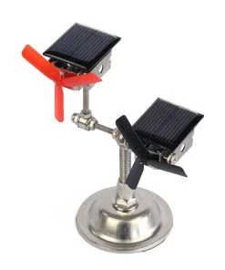 Stark Vehicle-mounted Solar Double Windmill Motor Model Science Motor Model Toy