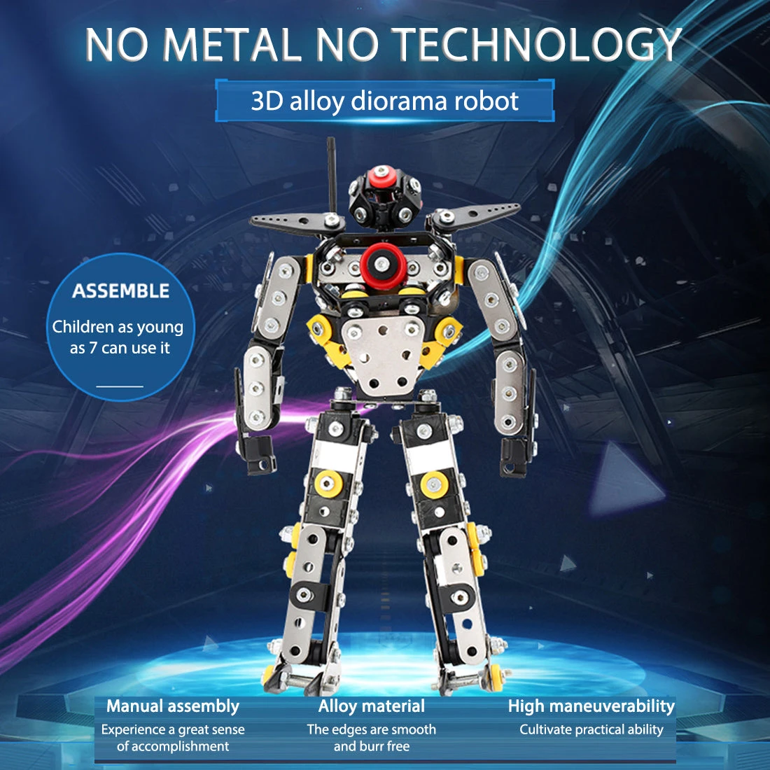 3D Metal Mechanical Puzzle Modern War Robots Model Assembly Kit For Kids, Teens, And Adults-1268PCS - Image 2