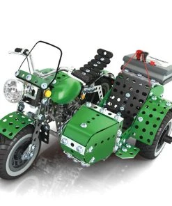 861Pcs Simulation Motor Tricycle Model Kits DIY Metal Assembly Toy