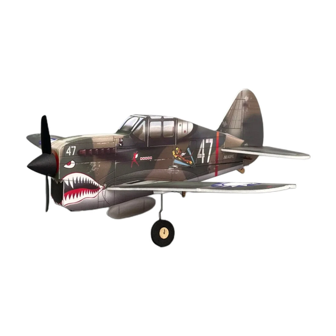 MinimumRC P-40 Warplane, 2.4G RC, 4CH, Fixed-Wing Airplane Model, Art-tech Toy - Image 3