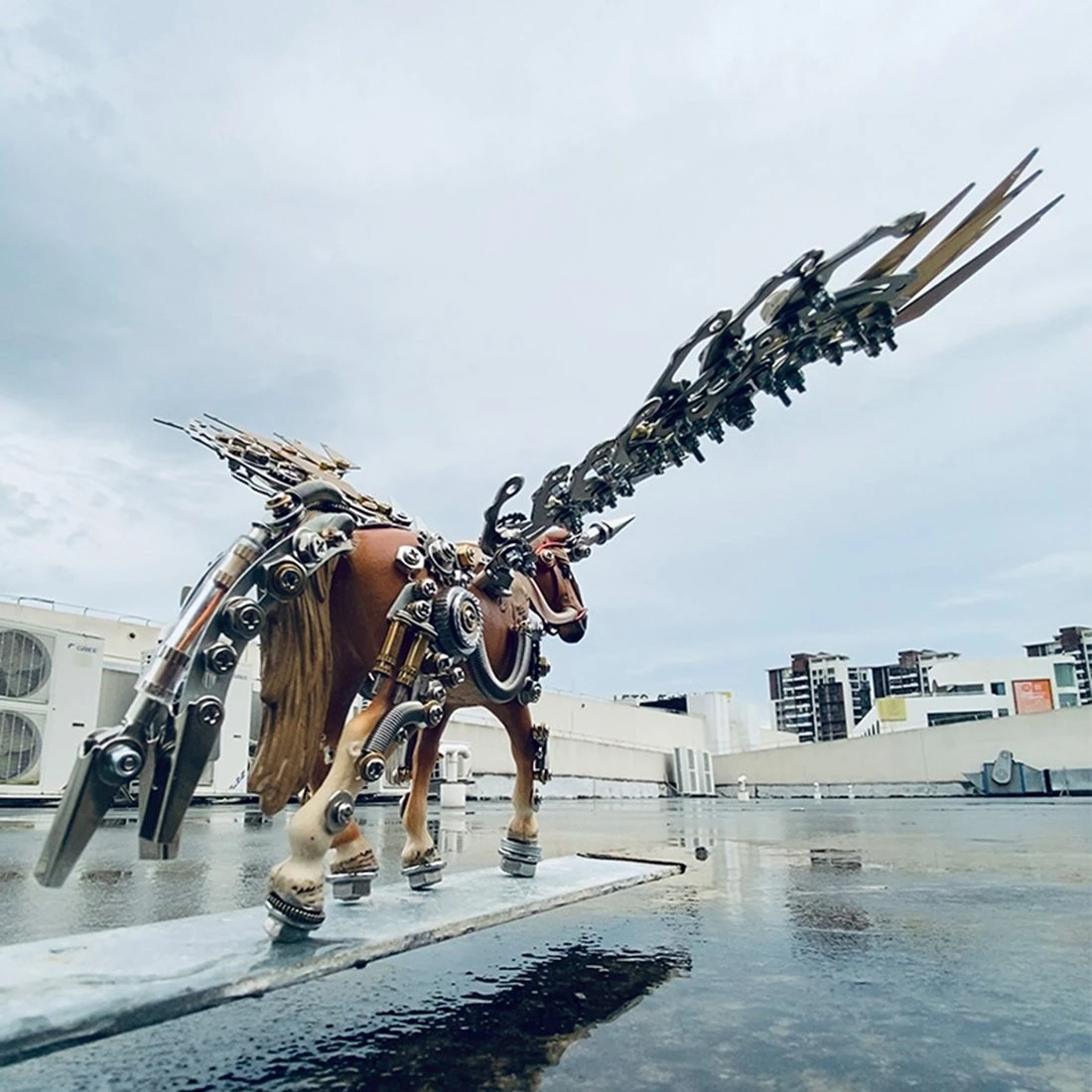 3D Puzzle Model Kit Mechanical Unicorn Metal Games DIY Assembly Jigsaw Crafts Creative Gift - 776PCS - Image 13