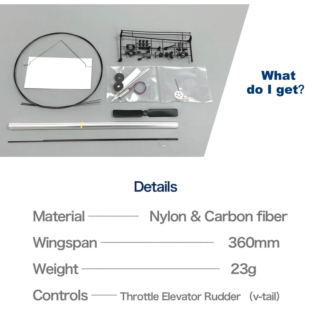 MinimumRC Butterfly V1 3CH RC Ultralight Monoplane Mini Fixed-Wing Aircraft Model Toy - Image 7