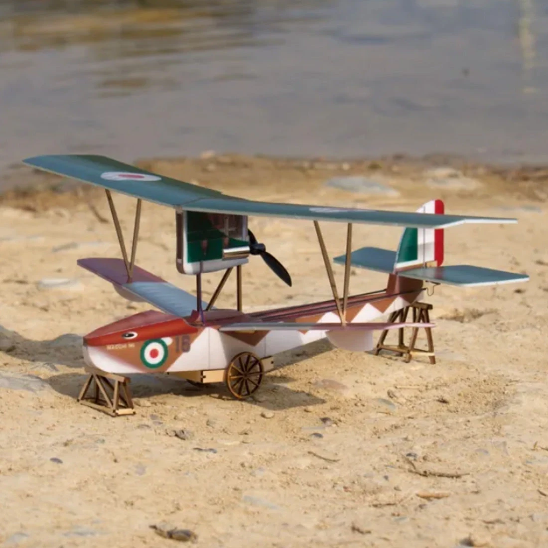 MinimumRC Macchi M5 Seaplane 3CH RC Biplane Mini Fixed Wing Airplane Model Toy - Image 2