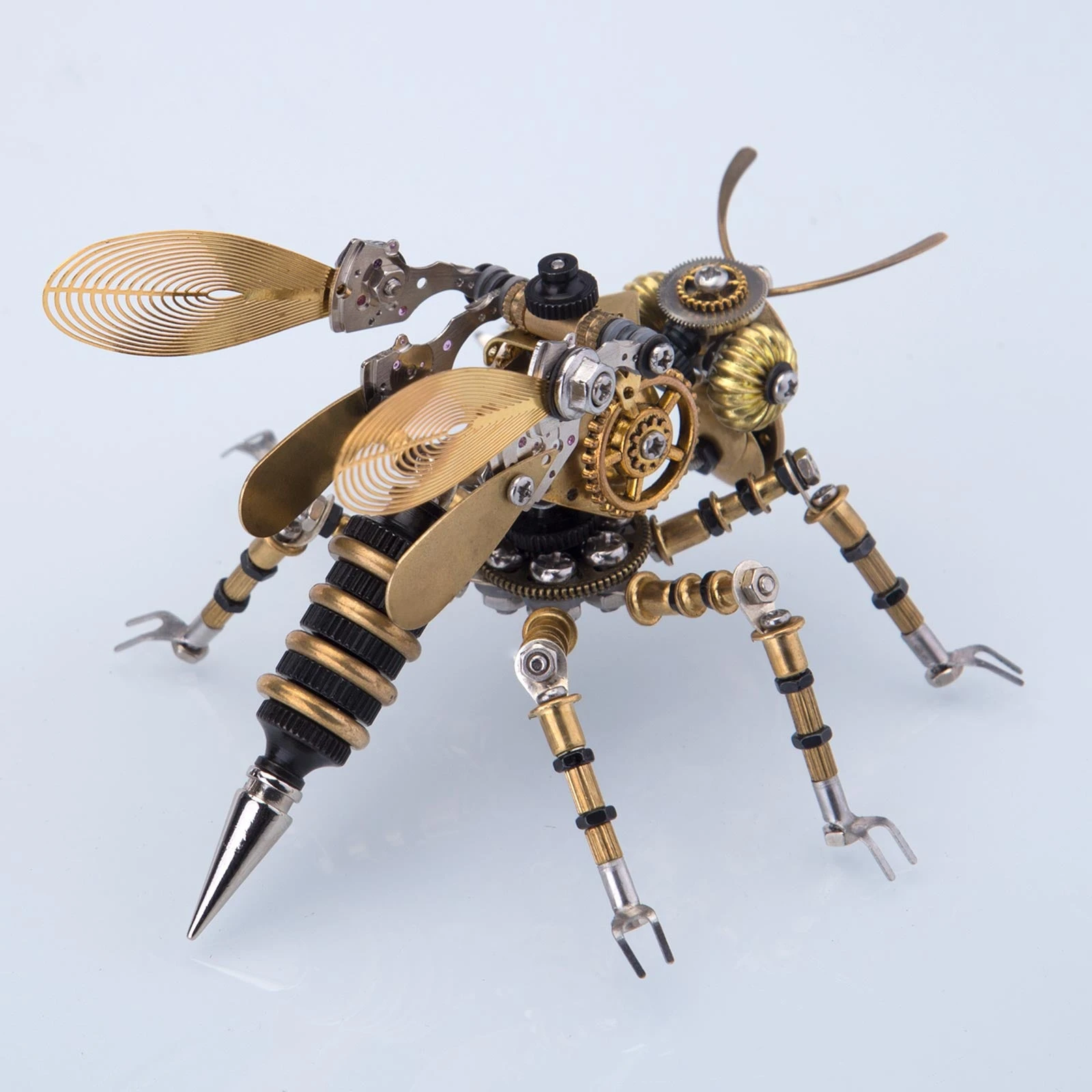 300Pcs+ 3D Steampunk Insect Assembling Model Mechanical Wasp Assembling Pack - Image 4